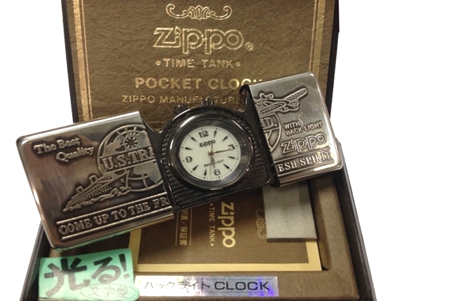 Zippo pocket clock dong ho bo tui ntz430