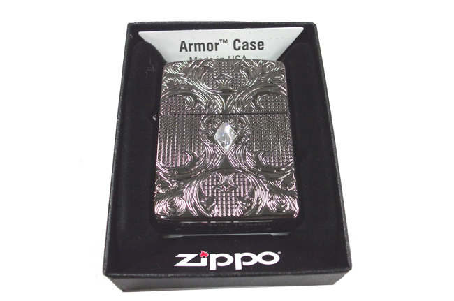 Zippo Armor black ice crystal Lattice ntz615
