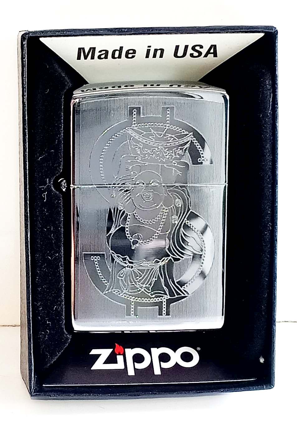 Zippo bong trang khac 1 mat Z710