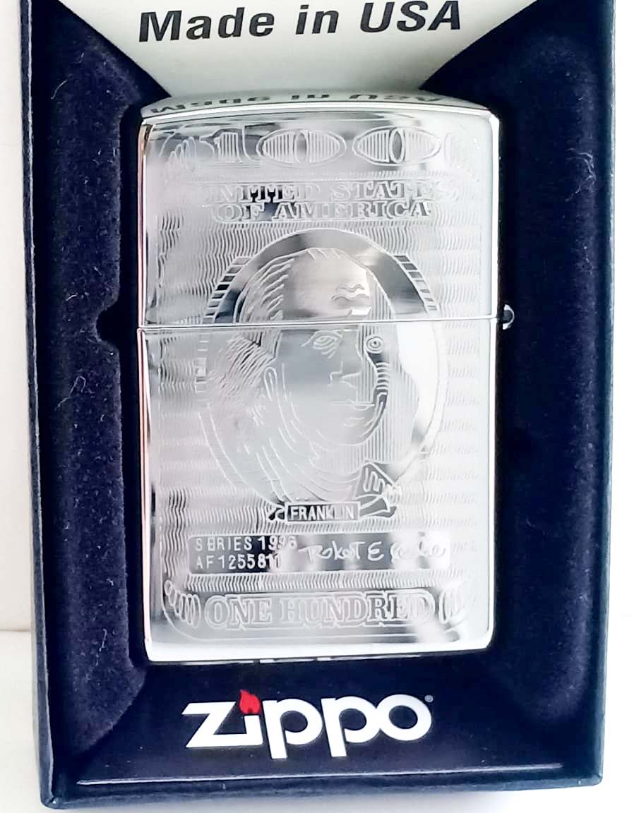 Zippo bong trang khac 2 mat Z711